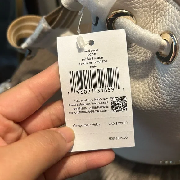 Kate Spade Cream Mini Bucket Bag - Picture 4 of 4